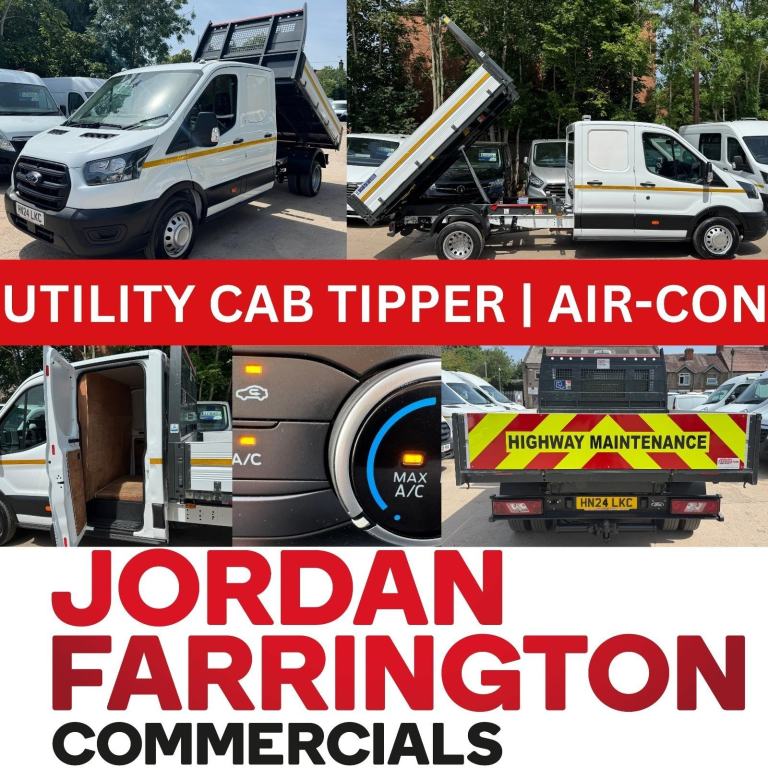 2024 FORD TRANSIT CREW TIPPER DRW EURO 6 ALLOY BODY TOOL STORAGE / UTILITY CAB