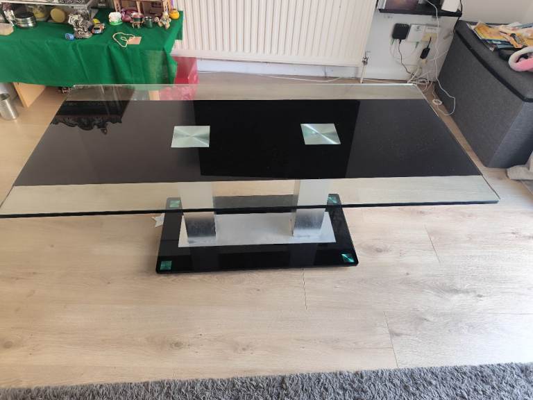 Black Glass Table