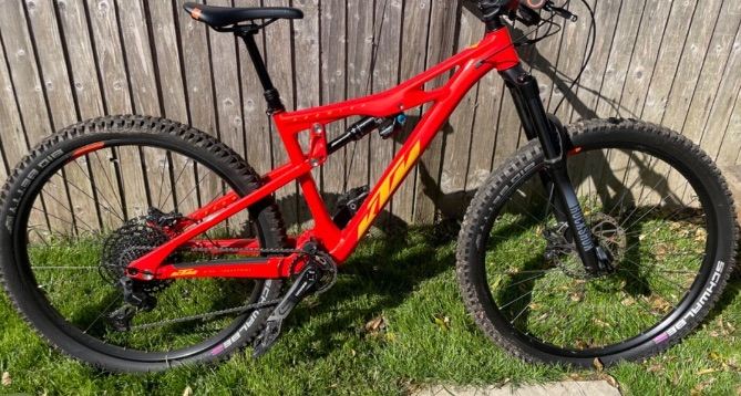 KTM Mountain Bike - Red, Full Suspension, As Good As New