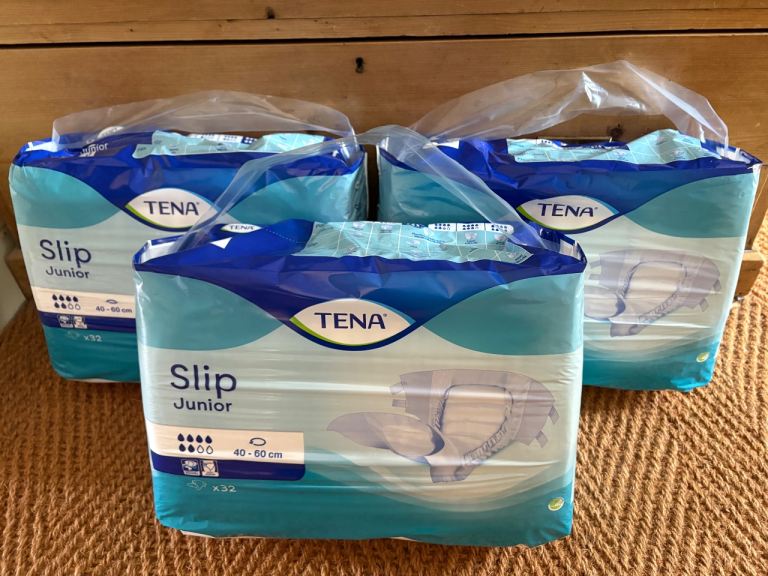 Tena Slip Junior 40-60cm Pads Nappies £10 per pack of 32