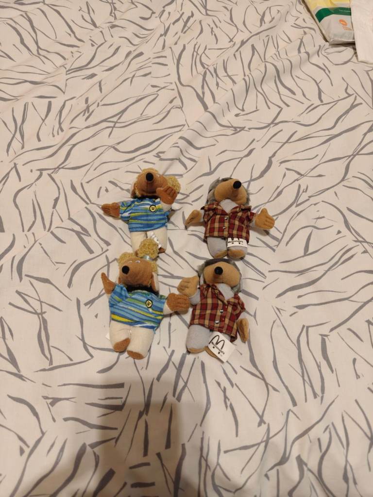 1999 Wombles Mcdonalds Figures. 