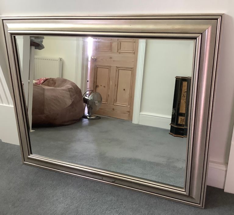 Large Mirror with wooden frame