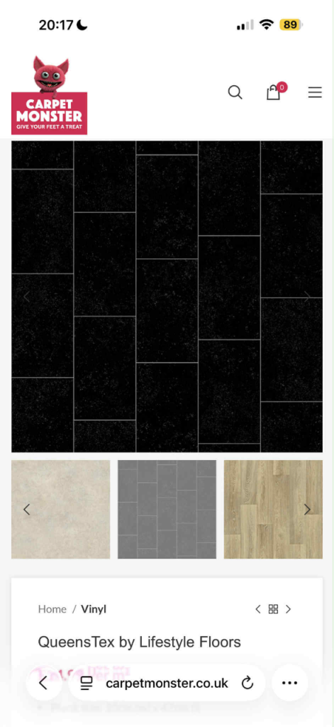 Black queenstex lifestyle vinyl