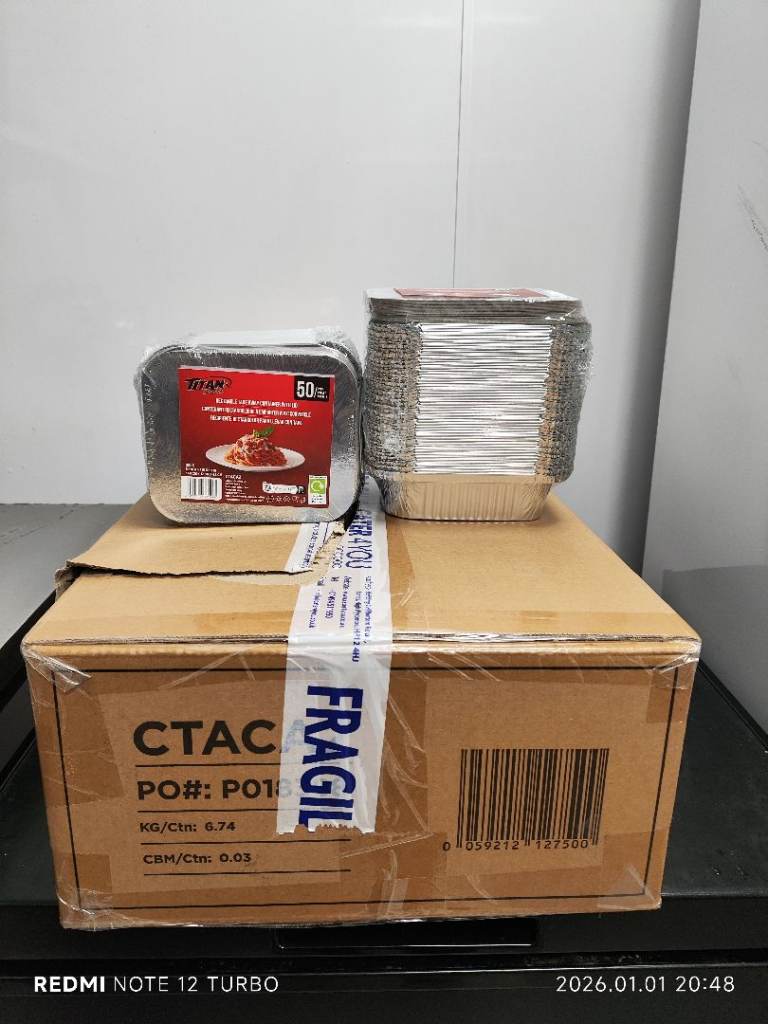 aluminium foil takeaway containers