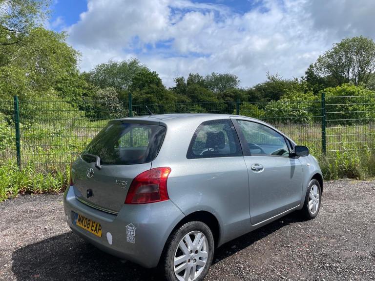 TOYOTA YARIS 1.3 VVT-I PETROL 08 REG SERVICE HISTORY MOT DECEMBER 28TH 2026 LOW INSURANCE 45+MPG