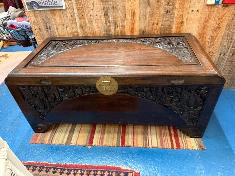 image for Carved Wooden Chest