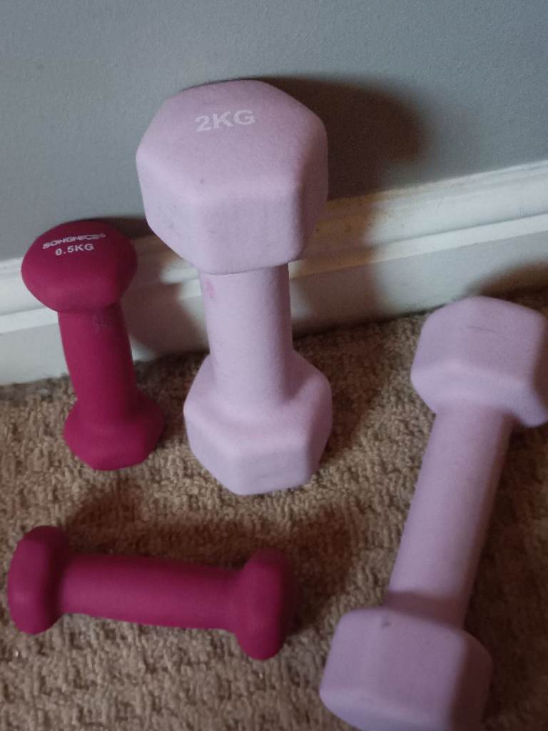 Free Dumbbells - 2KG and 0.5KG Pairs, Good Condition