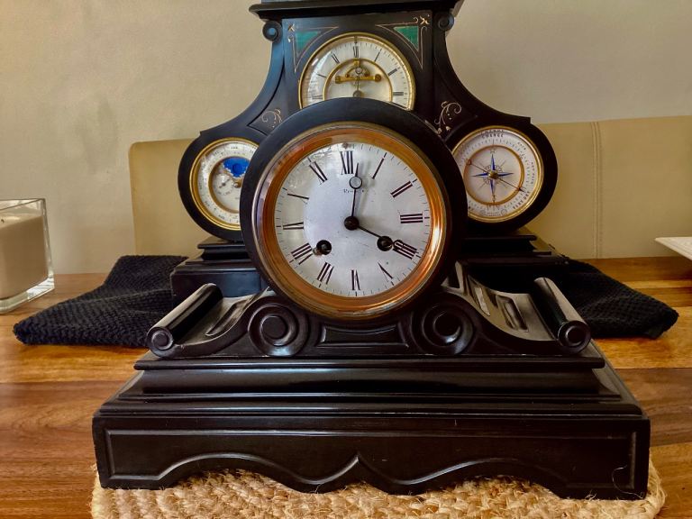 Marble/Slate Drumhead clock 