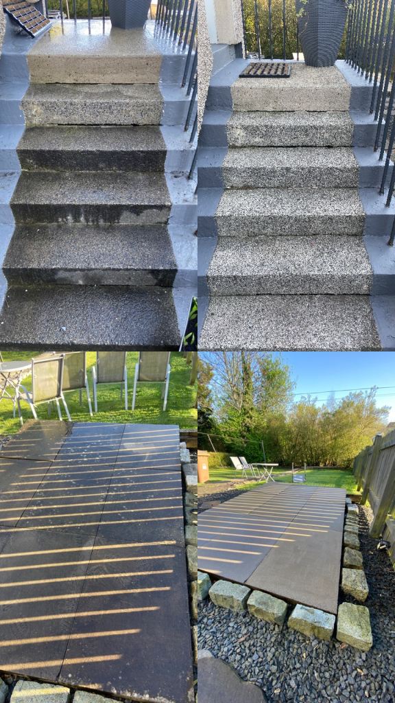 Grass cutting hedges trimmed  gardening gardener pressure washing power washing 