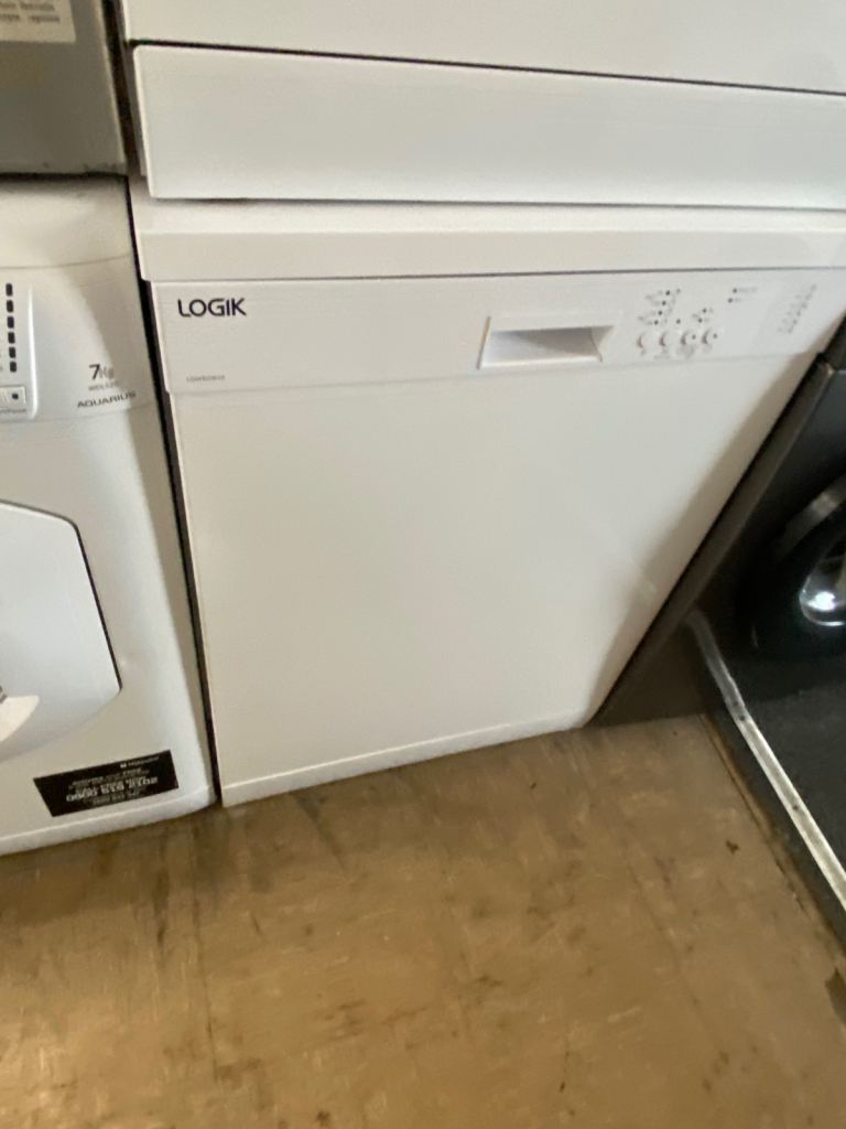 🚚✅WHITE LOGIK A CLASS FULL SIZE DISHWASHER £130 WE CAN DELIVER 