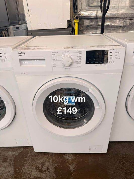 Beko 10kg washing machine 🌟 Free Delivery 🌟 120 Days Warranty 🌟 