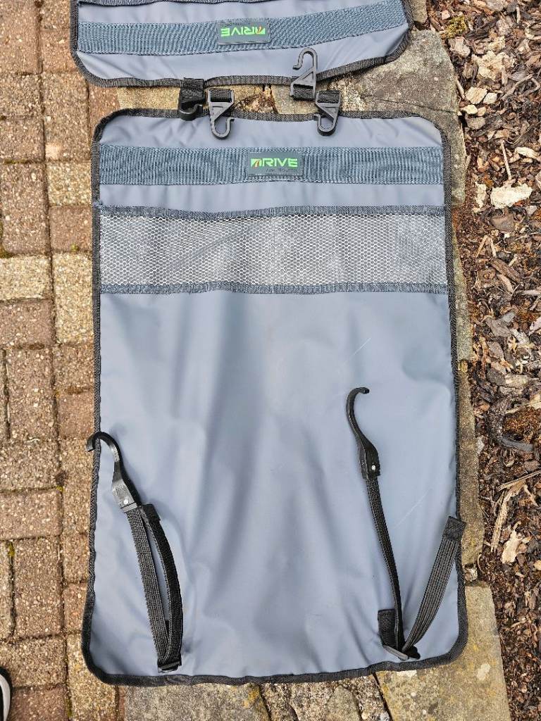 DRIVE Grey Car Seat protectors x 2