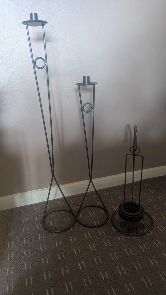 Iron candle holders 