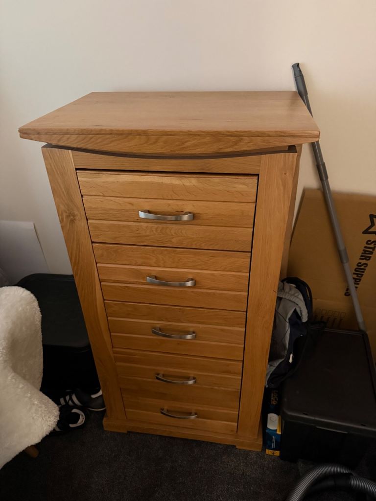 Oak Furniture Land Tokyo Range Tallboy Chest Of Drawers