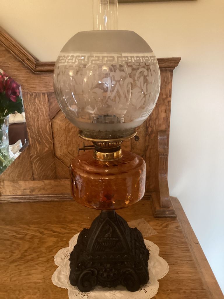 Antique oil lamp