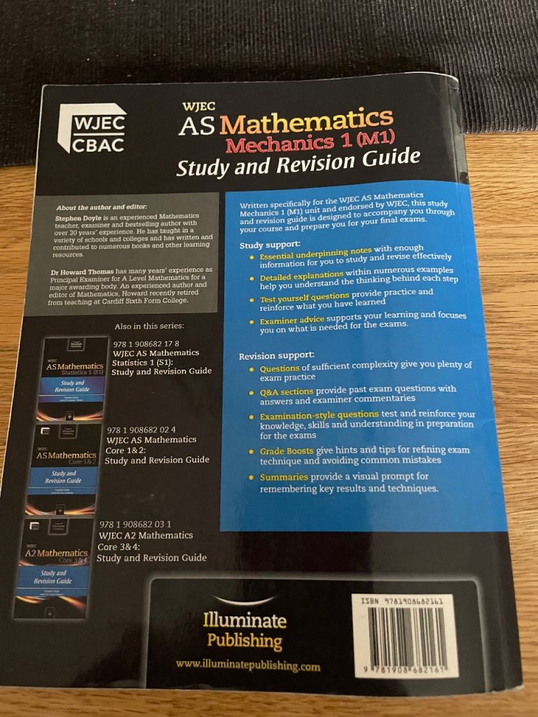 AS Mathematics Mechanics 1 Study and Revision guide