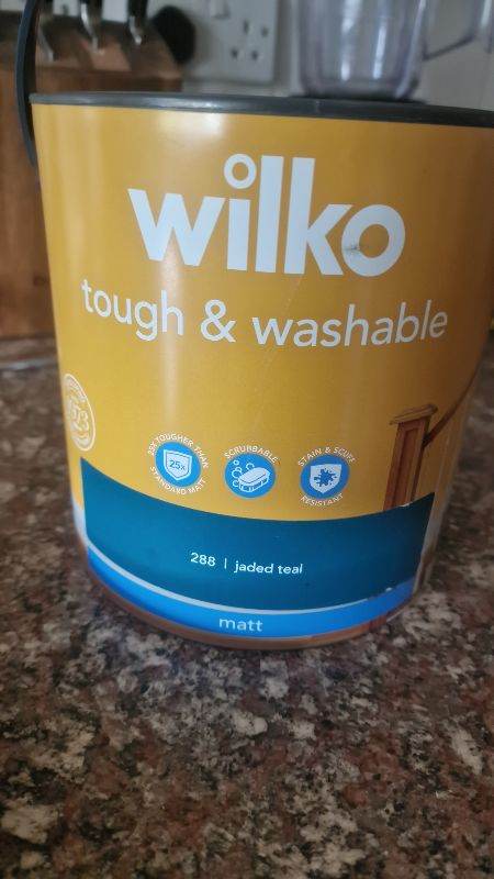 Jaded Teal  Wilko paint Matt