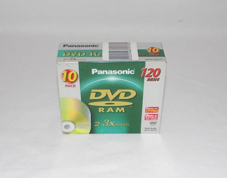 10 Pack Panasonic DVD-RAM Disc 4.7GB 120 min