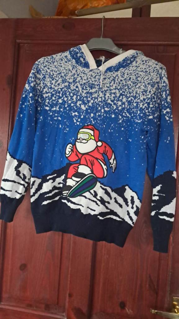 Hooded xmas jumper