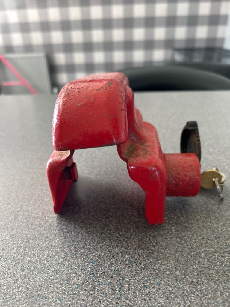 Alko hitch lock for caravan or trailer 