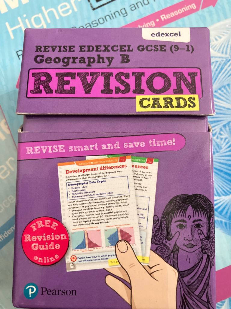 Revise Edexcel gcse 9-1 geography revision cards
