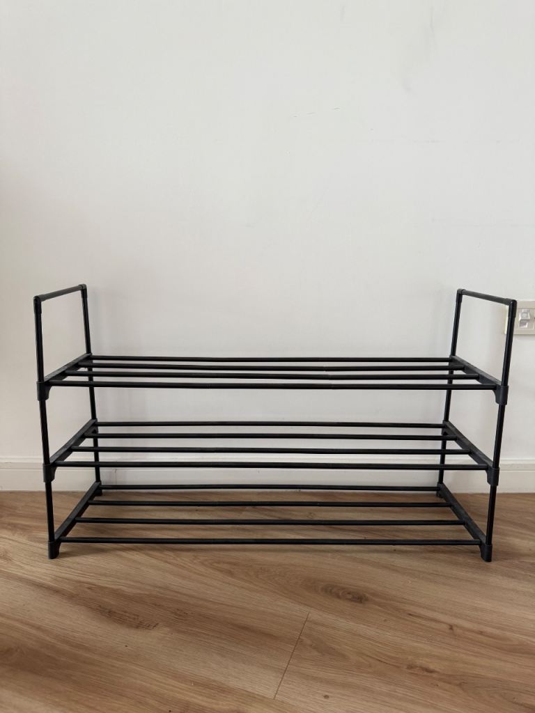 Black Metal Shoe Rack