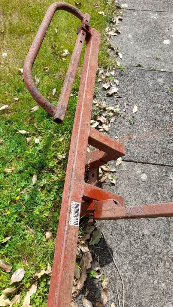 Motorcycle or bike tow bar bracket mounted carrier heavy duty steel