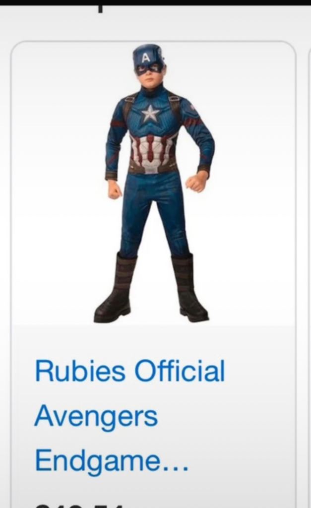 Boys Captain America Costume Avengers Kids Superhero Fancy Dress Outfit 10/11 years