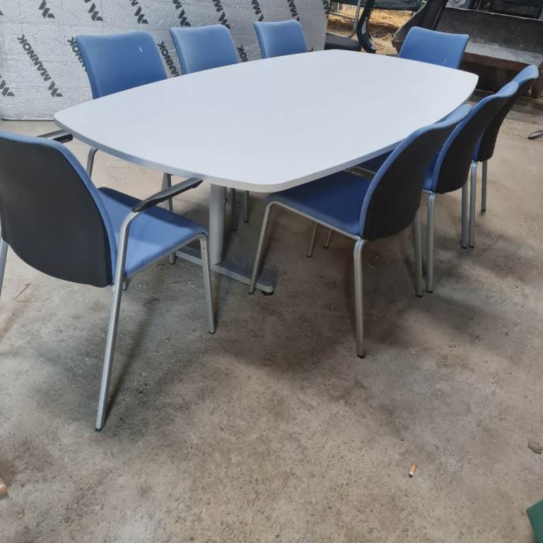 White executive office furniture 