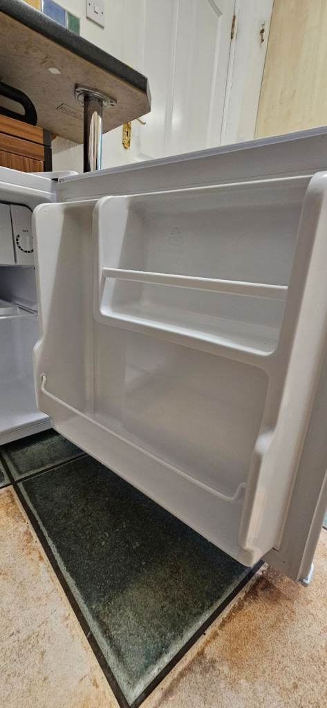 White countertop fridge