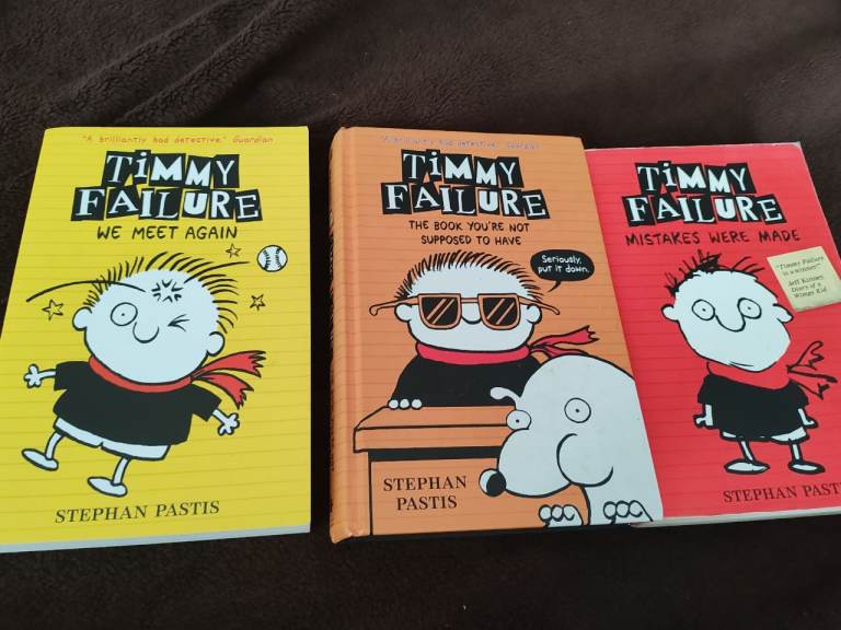 Set of 3 Timmy Failure Books & Animal Jokes Book – Good Condition