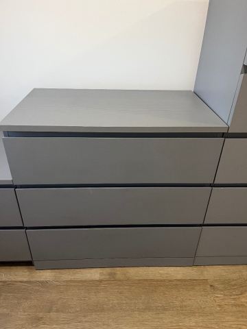 IKEA malm Grey Chest of Drawers Units x 4 – Good Condition, £95.00 for Sale