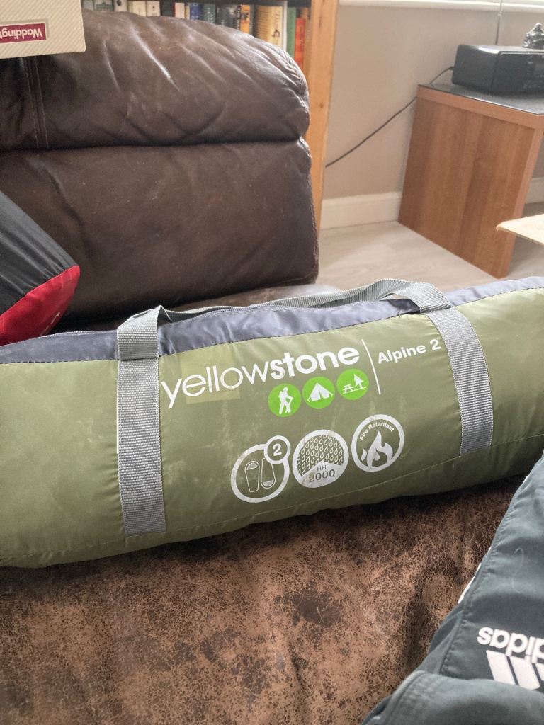 Yellowstone Alpine 2 Tent – Green, Good Condition