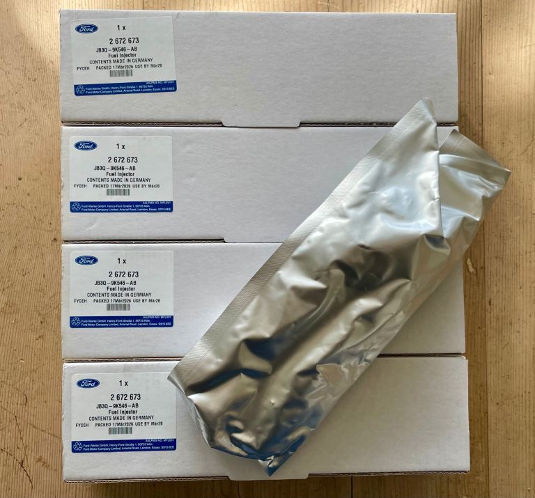 4 x Genuine Ford Transit Custom Ranger Fuel Injectors 2.0 EcoBlue Diesel 2672673 JB3Q-9K546-AB New