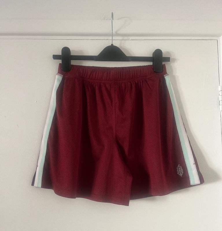 New FP Movement Free People When In Venice Solid Shorts Burgundy XS RRP £48