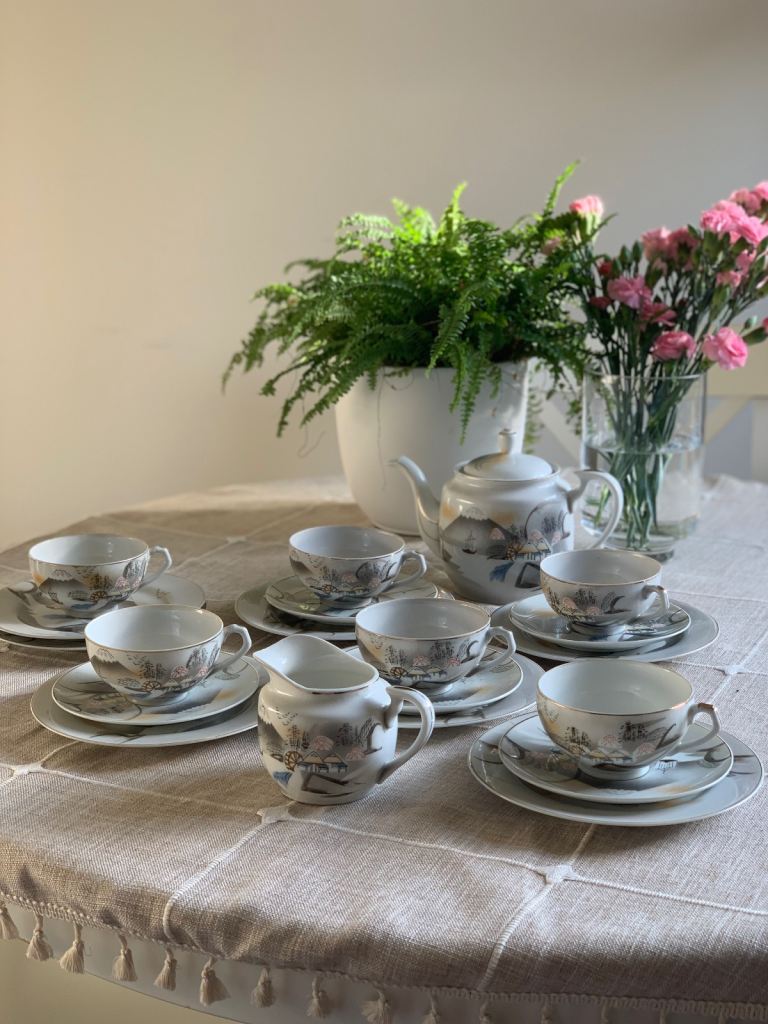 Vintage japanese tea set 