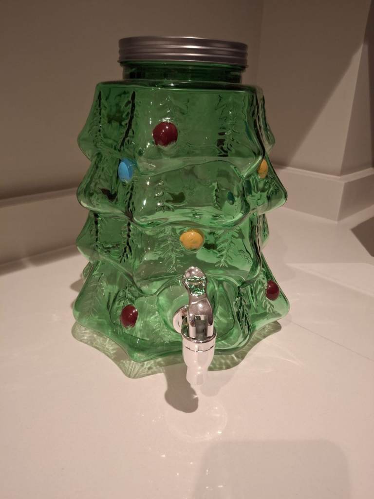 Christmas Tree Glass Drinks Dispenser 