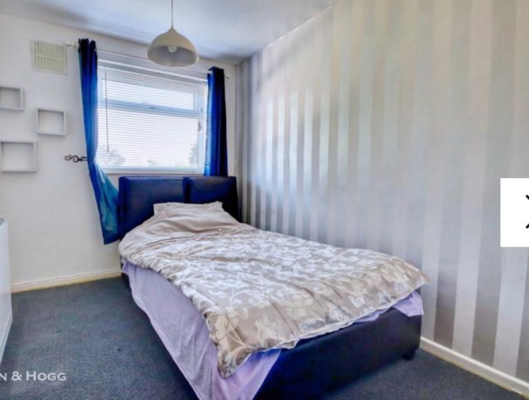 FREE: Small Double bed with faux leather headboard