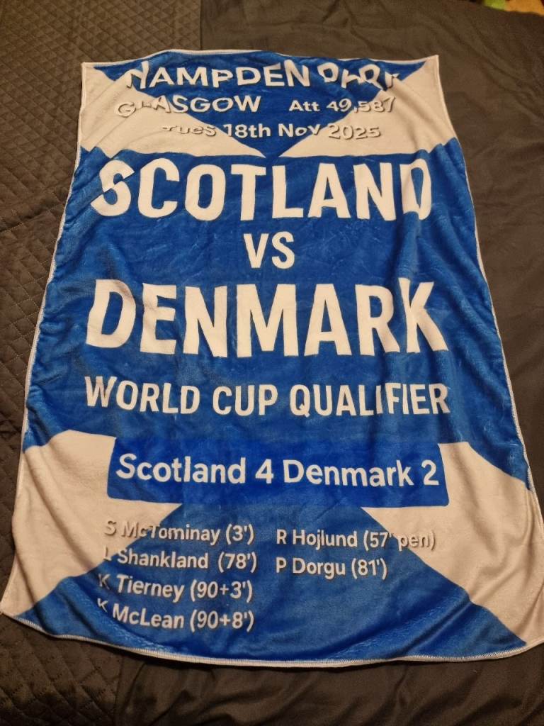 image for Scotland world cup fleece blanket 