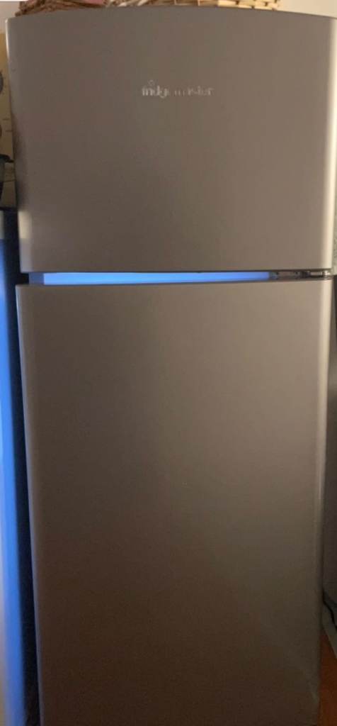 Fridgemaster Silver Fridge Freezer - Good Condition