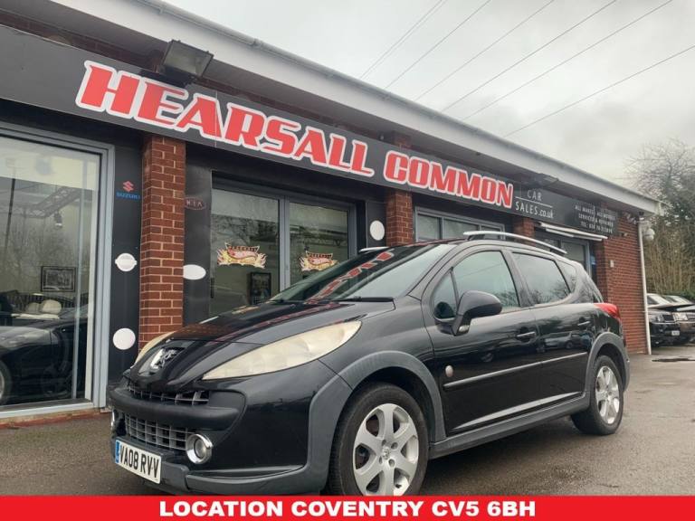 2008 08 PEUGEOT 207 1.6 SW OUTDOOR 5D 108 BHP  12 MONTHS MOT HPI CLEAR