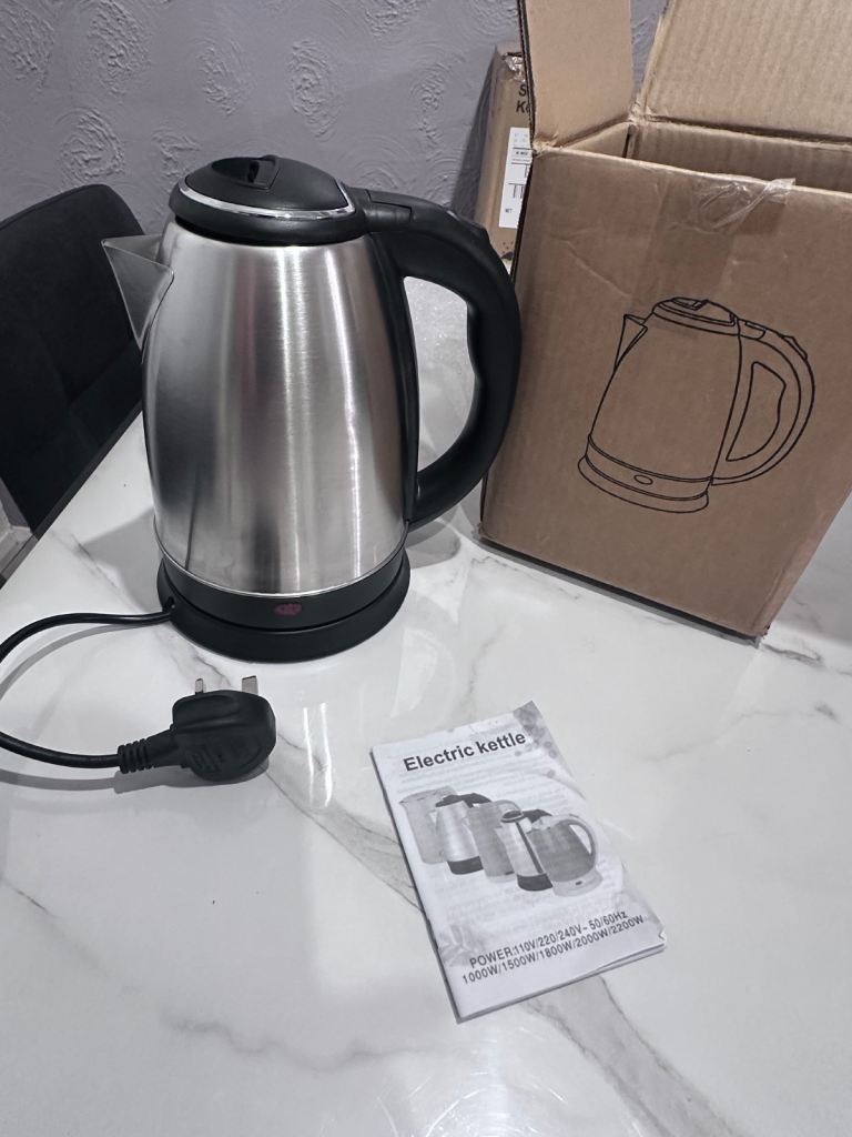 Electric kettle silver 