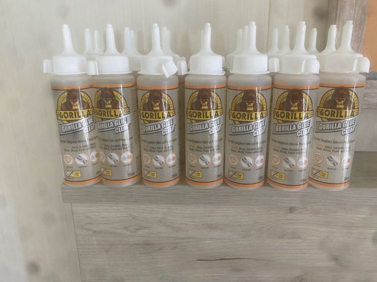 Gorilla glue clear adhesive  x2 bottles low price!
