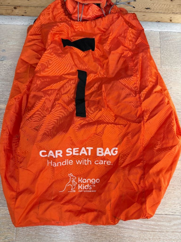 Kango Kids Car Seat Bag - Orange, Good Condition