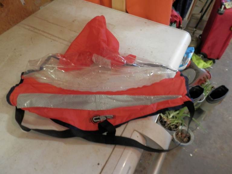 Four Crewsaver lifejacket spray hoods