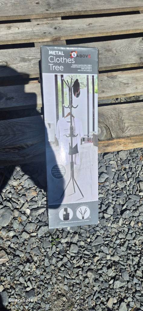 Brand new in box metal clothes rack