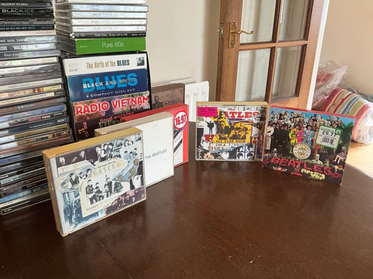Large CD Collection with Beatles Box Sets – Good Condition