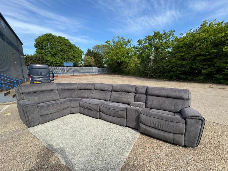 Harvey’s Grey Electric recliner corner sofa DELIVERY AVAILABLE!