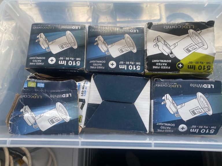New Luxcomb LED Fixed Fire Rated Downlights - 510 lm