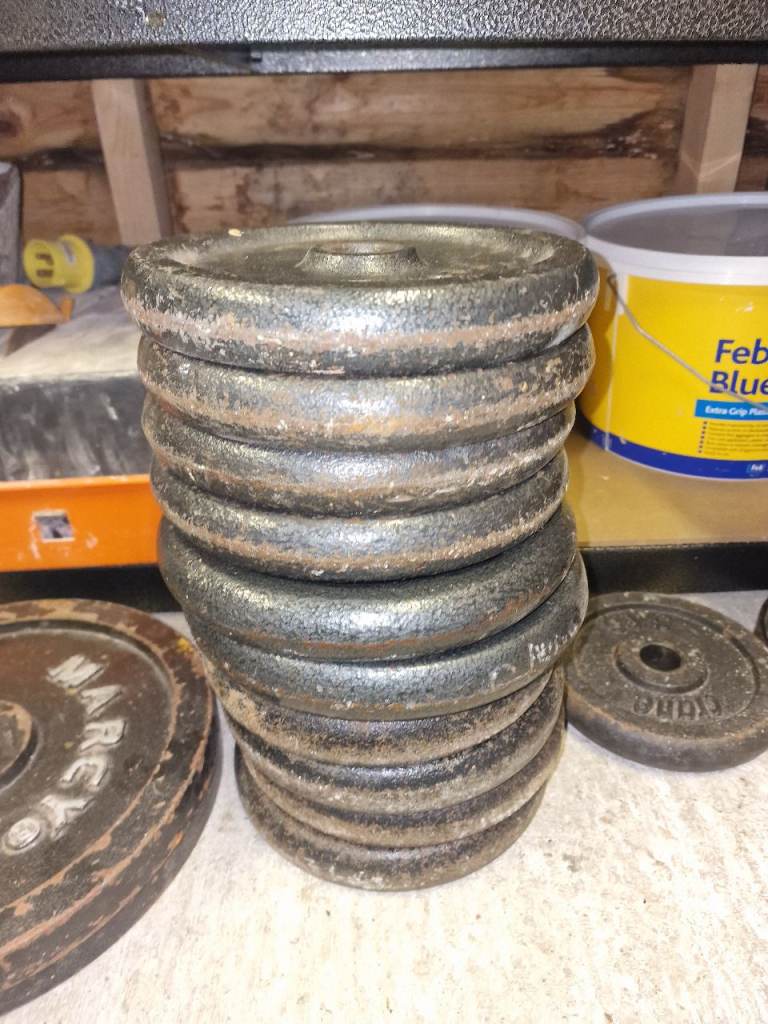 Metal weight discs 5kg x 10
